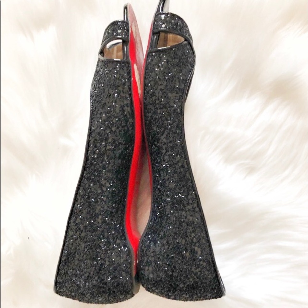 Christian Louboutin Croisette Glitter Flat Sandals - Picture 3 of 6